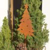 Gartenstecker Rost Weihnachtsbaum mit Stern