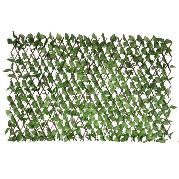 Rankgitter Weide mit vielen Blättern hellgrün
