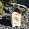 Bienenhaus / Insektenhaus mit Beobachterschubladen aus Holz mit Zinkdach