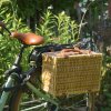 Fahrradkorb / Picknickkorb aus Weide eckig für 2 Personen